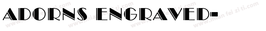 AdornS Engraved字体转换